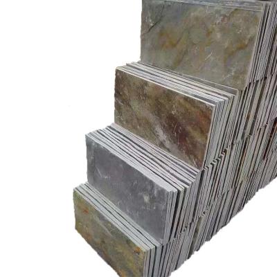 China Modern Slate Tile Rust Slate Flooring Tiles Rust Slate Stone Paver Wall Decoration Natural Split Stone for sale