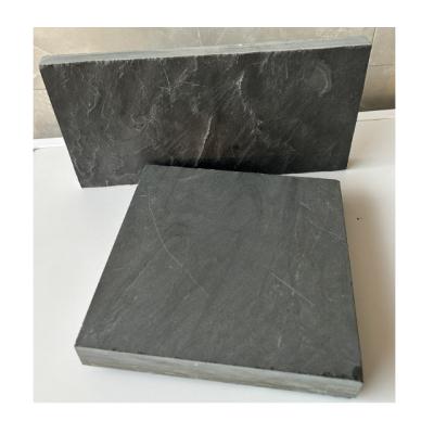 China Modern Black Durable Slate Exterior Wall Decoration Stepping Stone Slate Tiles Slate Paving Stone Paver for sale