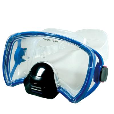 China Wholesale Waterproof Diving Waterproof Mask Air Intake Tempered Glass Lens Plastic Wide-field Swimming Diving Mask For Water Sport for sale