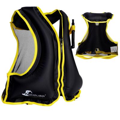 China Factory Price Patent Design Safety Swimming Vest Fashionable Durable Durable PVC Swimming Inflatable Life Vest for sale