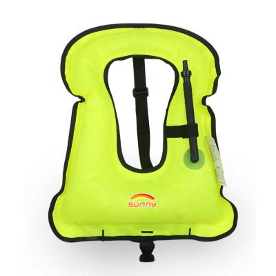 China 2021 eco-friendly hot sale swimming inflatable life vest with high intensity material for swimming for sale