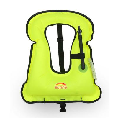 China 2021 New Product Eco-Friendly Adult Children Adult Kids Buoyancy Polyester Life Jacket Surf Inflatable Swim Vest for sale