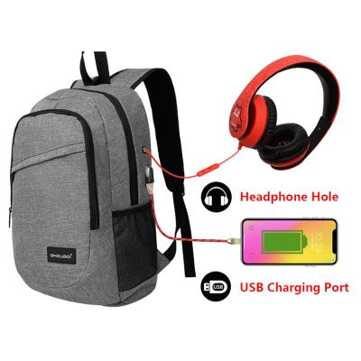 China With USB business travel backpack abrasion and water resistant easy organization connect for business trip or school for sale