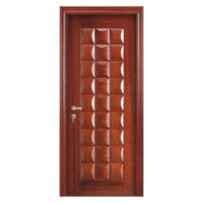 China Modern Foshan Manufacturer Solid Wood Plain Steel Armored Door for sale