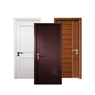 China Cheap Wooden Exit Modern Wooden Free Door Modern Decorative Free Doors Polymer Replacement Parts Hotel Swing Security Doors Interior Solid for sale