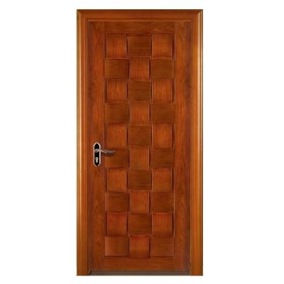 China Modern Chinese Single Leaf Arch Weave Factory Door Base Track Wooden Entryway Designs for sale