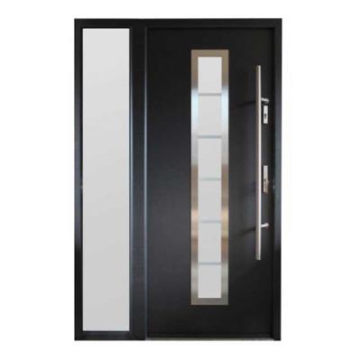 China modern stainless steel door iron door exterior double door double leaf steel door for sale