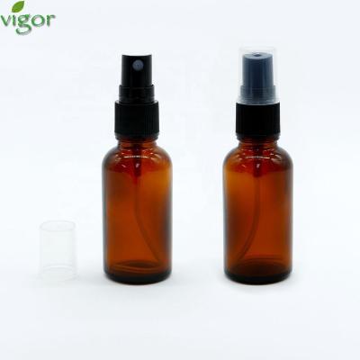 China Personal Care 30ml Amber Brown Perfume Spray Bottles Luxury Glass for sale