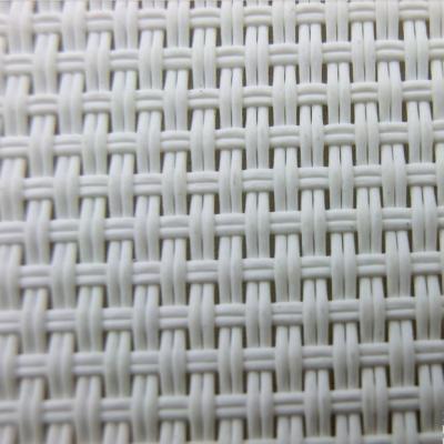 China White Color Outdoor Patio Furniture Mesh Fabric 2x2 Woven Style for sale