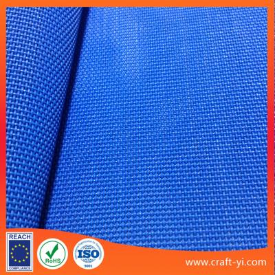 China Blue 1X1 Weave High Strength 450 g Textilene fabric Suppliers PVC coated mesh fabrics for sale