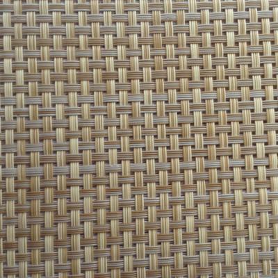 China Supply Rattan Color Textilene Fabric In Pvc Coated Mesh Fabric Cloth For Outdoor Furniture Chair Etc.. for sale