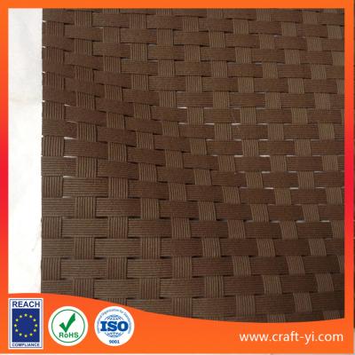 China Brown 8x8 Textilene Mesh Weave Fabric Dull Polish Pvc Coated Mesh Fabric for sale