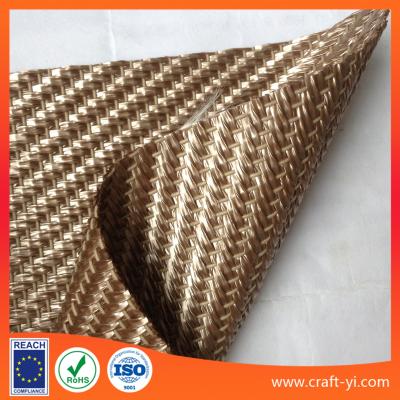 China light brown PP woven fabric in Textilene PVC coated mesh fabric weave for matting for sale