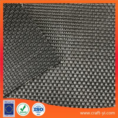 China Black Color 2x1 Weave Style Outdoor Anti-Uv Sun Chair Fabric In Textilene Mesh Fabric for sale