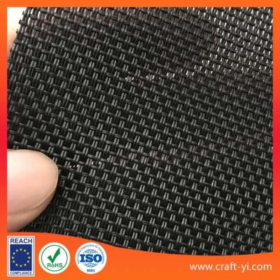 China Black Color 2x1 Textilene Mesh Fabric For Outdoor Garden Chair Or Table In Pvc Coated for sale