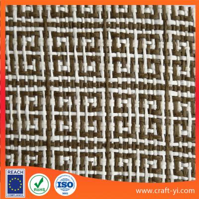 China natural grass straw paper woven mesh fabric by the Yard for sale for sale