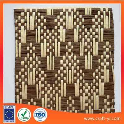 China woven paper mesh fabrics natural straw woving cloth textile supplier and manufactor for sale