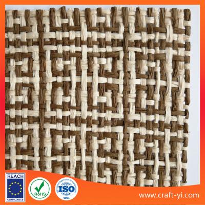 China natural straw paper wire woven mesh fabric for bag, shoes , box etc fabrics for sale