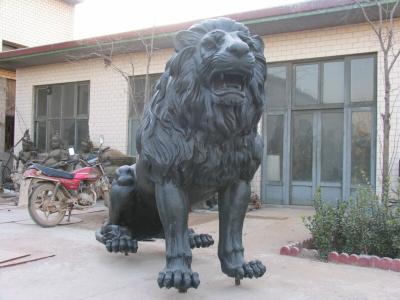 China Large Beautiful Cast Bronze Lion Sculpture for sale