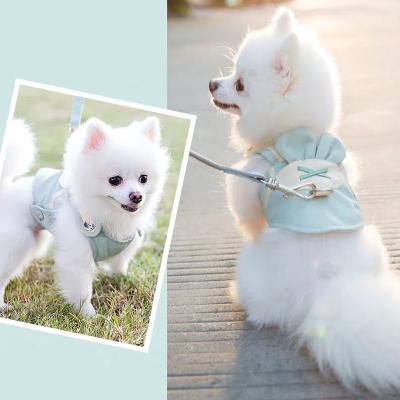 China New Breathable Lights Dog Harness And Leash Pet Chest Strap Dog Leash And Harness for sale