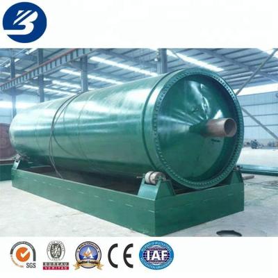 China Factory Beston waste pyrolysis machine plastic oil sludge pyrolysis to fuel machine tire prolisis factory cost for sale