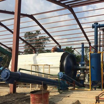 China Hot air& Energy Saving Directly Waste Tire Pyrolysis To Fuel Furnace Oil Recycling Machine for sale