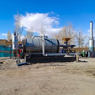 China BESTON factory small 6 ton plastic and tire mini pyrolysis machine waste plastic pyrolysis at gasoline and oil plant for sale