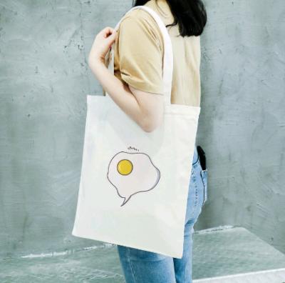 China Hot Selling Cotton Canvas Tote Bag With Custom Printed Eco Friendly Eco Friendly Logo for sale