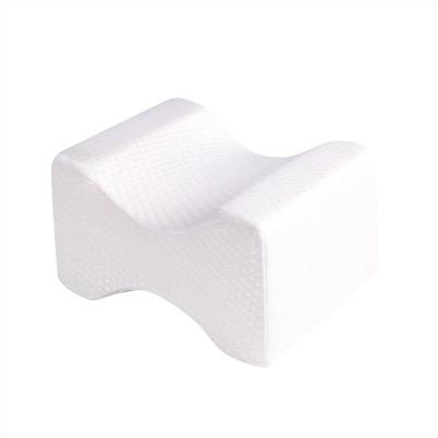 China Sustainable Wholesale Comfortable White Orthopedic Knee Bamboo Memory Foam Knee Pillow for sale