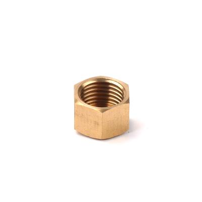 China High Quality Cheap Air Round Nut Copper Female Thread Nut Brass Socket for sale