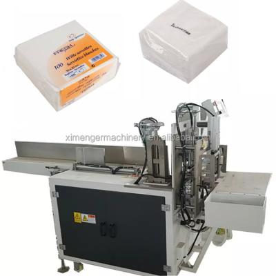 China Soft Napkin Restaurant Paper Napkin Packing Machine Napkin Package Paper Machine for sale