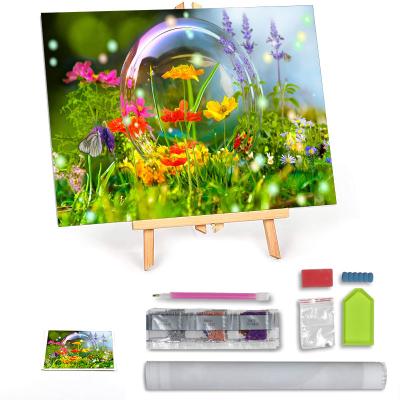 China New custom diamond deco 5D painting flower hand dimond painting classic/postmodern handmade paitig kits for sale