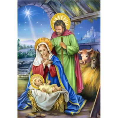 China New Classic/Postmodern Hot Selling 5D Diamond Dots Painting Art Jesus Diamond Religious Painting for sale