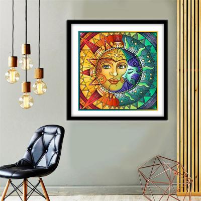 China Cartoon DIY 5D Diamond Painting Sunflower Kit Full Round Adult Diamond Art Rhinestone Crystal Diamond Crafts Home Wall Decoration Flower Gift for sale