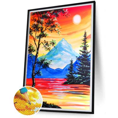 China Resin Diamond Painting Kit 5D Mosaic Painting Kit Christmas Thanksgiving DIY Gift Craft and Wall Decoration Home Landscape Painting for sale