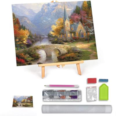 China New Classic/Postmodern Drop Shipping Custom Natural Landscape 5D Diy Diamond Painting Full Drill For Adults for sale