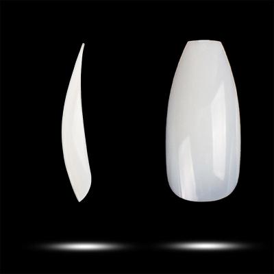 China BTartbox 500pcs Full Cover Coffin Nails French Natural Coffin Nail Tips Long Full Acrylic Nail Tips for sale