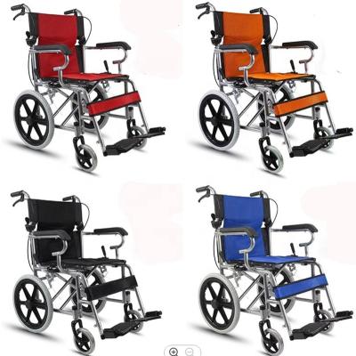 China Hot selling folding transport chair hospital ightweight stalinless steel wheelchair power remote control wheelchair for sale