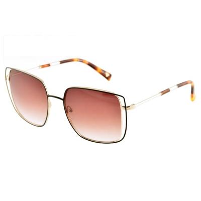 China Brand New Italian Oversized Metal Frame Women Retro Glass Sun Glasses Fashion Sunglasses Custom Logo Branded Sunglasses for sale