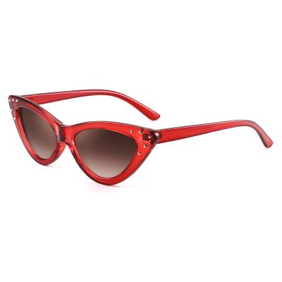 China Fashion sunglasses designers tr90 red cute fancy cat eye polarized sunglasses women for sale