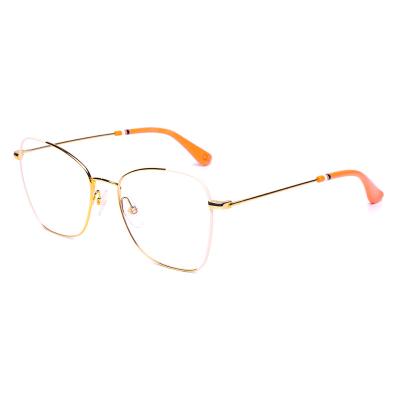 China Custom Optical Glass Fashion Women Metal Eyeglasses Frames Optical Glasses for sale