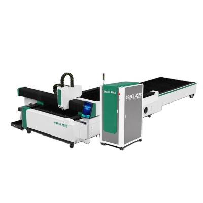 China Chinese Laser Cutter Factory 4000W Fiber Laser Tube Cutting Machine With Exchange Plate for sale