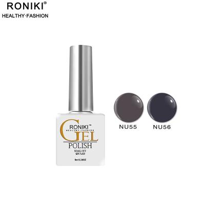 China Nail Art Beauty RONIKI Nature Series Soak Off Polish Bottle 8ml UV White Gel for sale