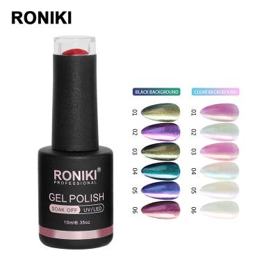 China Wholesale RONIKI Global Fashion Organic Custom Logo Soak Off Color Gel Polish Mermaid Series for sale