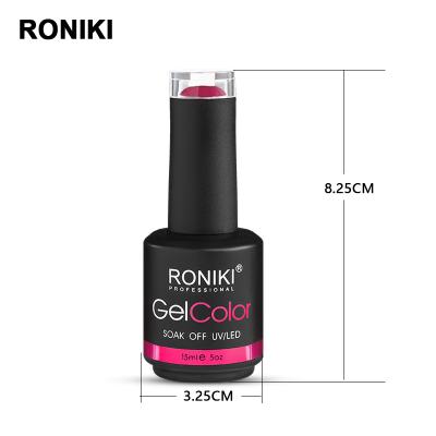 China RONIKI Soak Off Gel Nail Polish Wholesale 15ML Cheap Solid UV Color 308 Within 3 Days Free Sample Send MSDS Gel Color 308 for sale