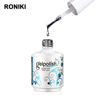 China Professional Wholesale Environmentally RONIKI Nail Gel No Cloth Top Coat Gel for sale