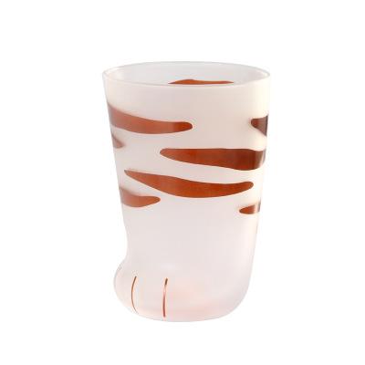 China Disposable Cup Cat Leg Cute Water Glass Cup Kawaii Cat Paw Mug Cat Foot Milk for sale