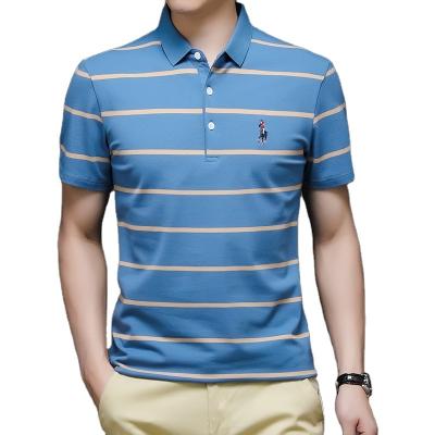 China 2021 Anti-wrinkle custom embroidery logo men's polo shirtst men's polo shirts 100% cotton men's polo shirts for sale