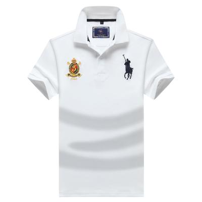 China Breathable Anti-wrinkle design embroidery logo fashion T-shirt men's new polo shirt 100% cotton sublimated golf polo shirt for sale