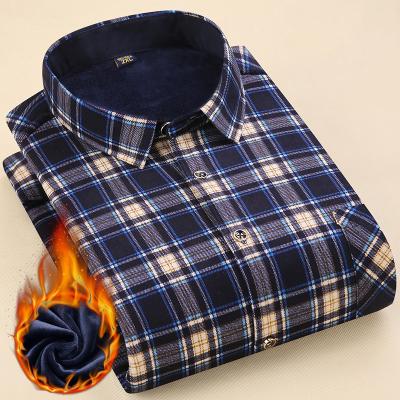 China Wholesale cheap flannel shirt men's flannel shirt double-sided plaid anti-pilling winter thicken shirts for men casual for sale